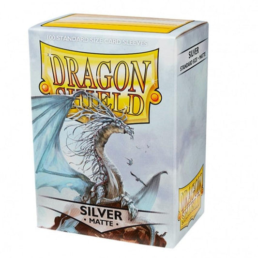 Dragon Shield Standard Sleeves Matte - Silver (100 sleeves)