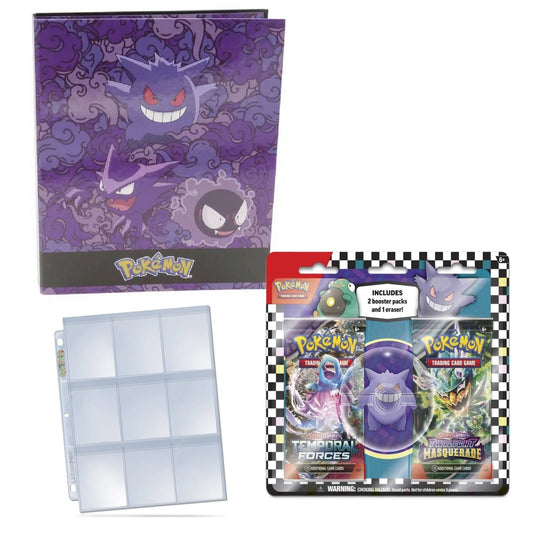 Pokemon Gengar - Sæt med ringbind og blister