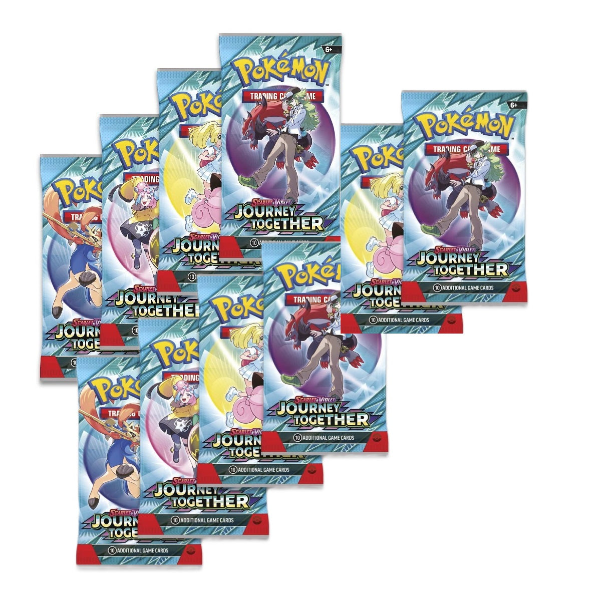 Pokémon TCG: Scarlet & Violet - Journey Together - 10 booster-pakker