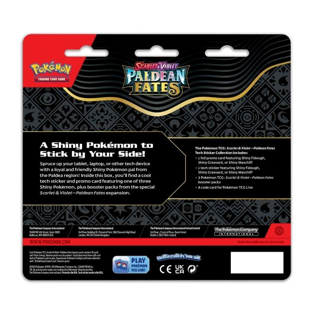 Scarlet & Violet Paldean Fates Tech Sticker Collection - Shiny Greavard