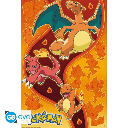 Pokémon - Poster Maxi 91.5x61 - Fire Type